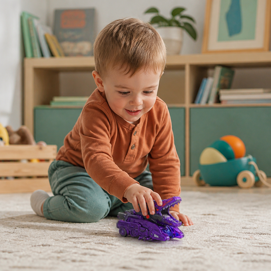 Jumping Transforming Racing Car Toy