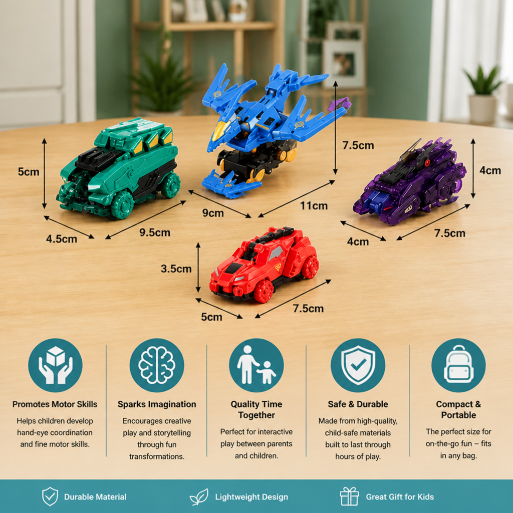 Jumping Transforming Racing Car Toy