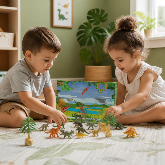 24-Day Dinosaur Toy Advent Calendar with Surprise Figures