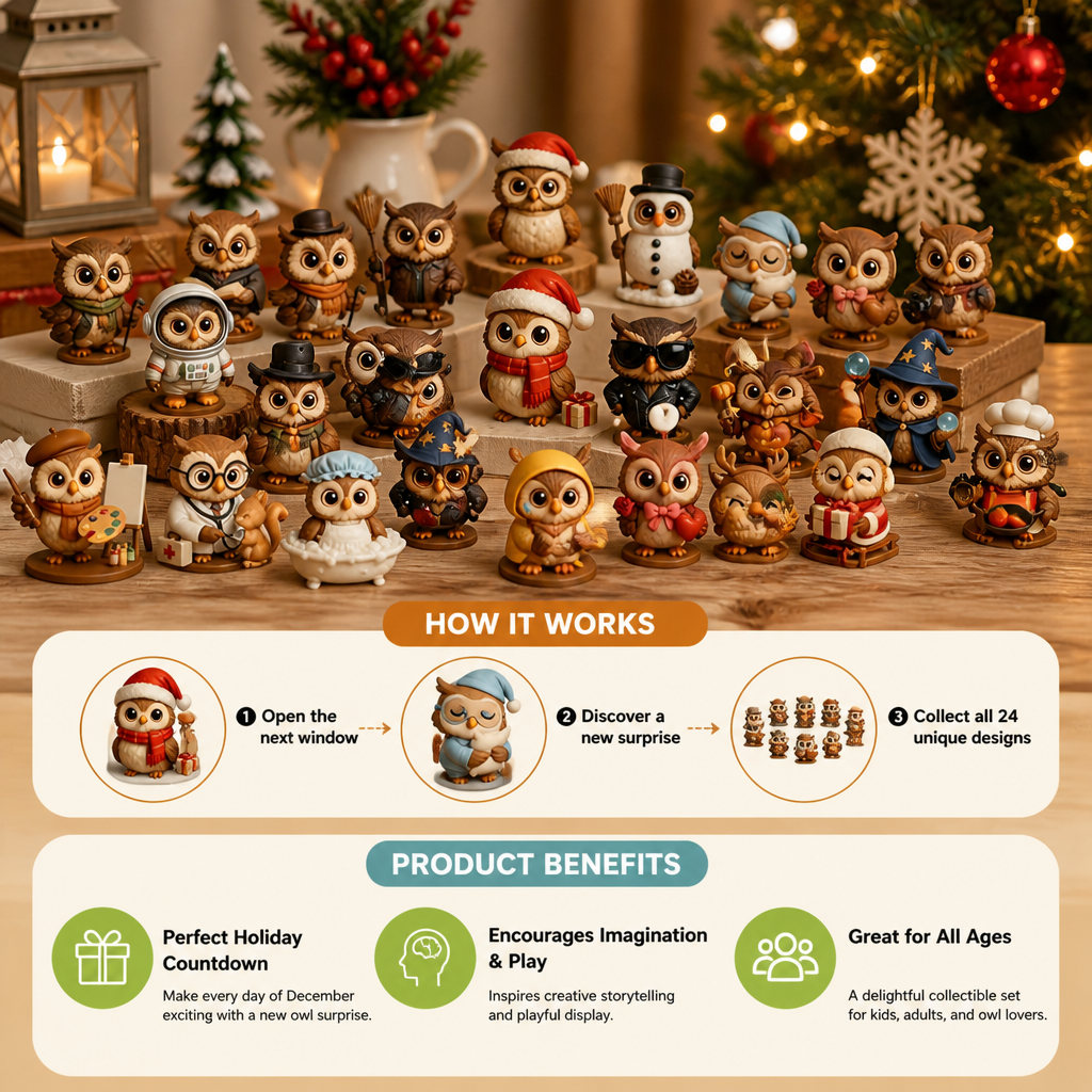 24-Day Owl Advent Calendar
