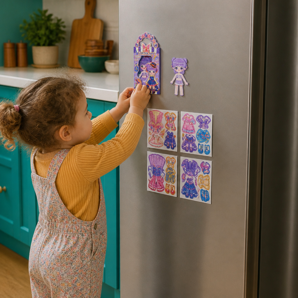 Princess Magnetic Dress-Up Set with 3D Stickers