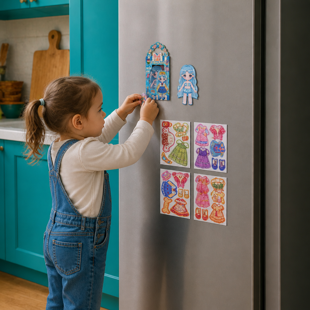 Princess Magnetic Dress-Up Set with 3D Stickers