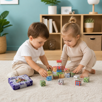 40-Piece Magnetic Building Blocks Set for Kids – Perfect for On-the-Go Fun