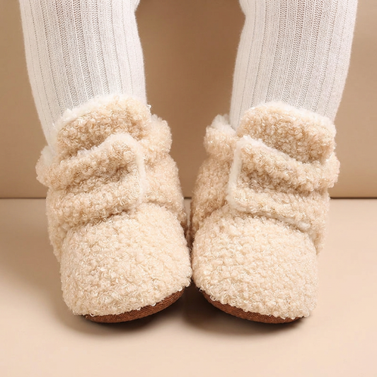 Sherpa Fleece Velcro Booties