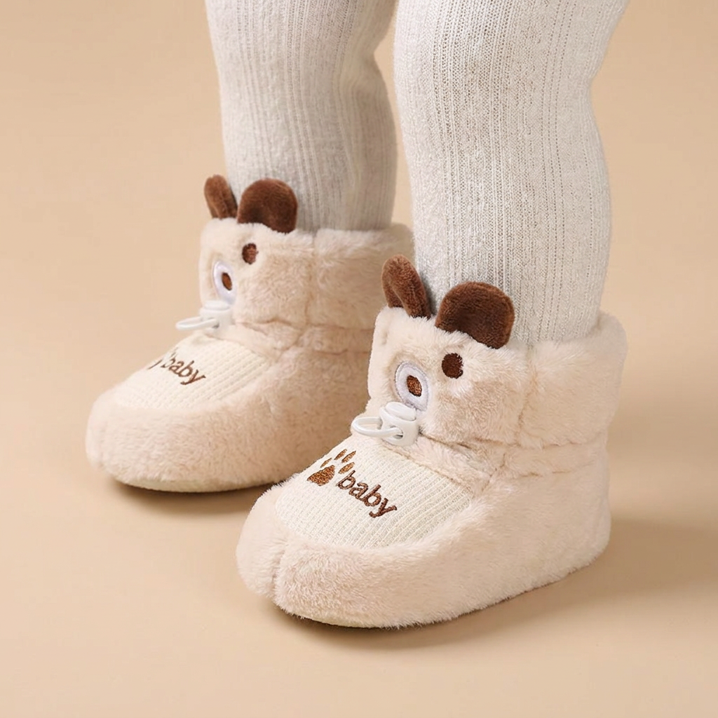Bunny Ears Paw Print Booties