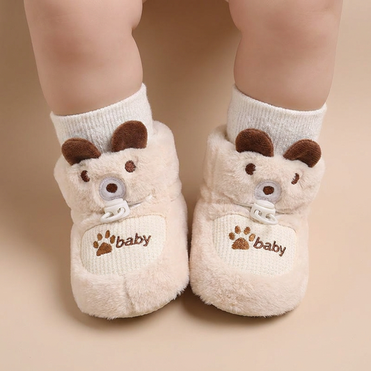 Bunny Ears Paw Print Booties