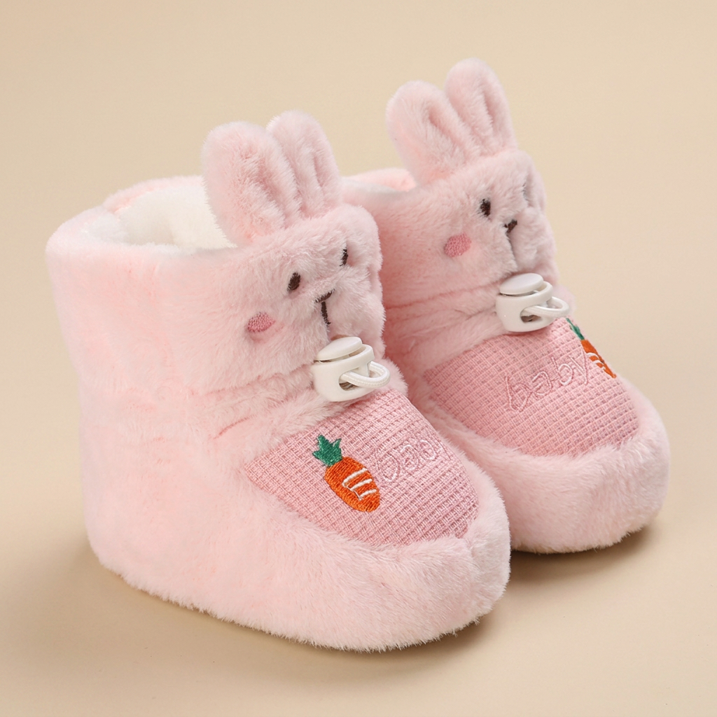 Bunny Ears Paw Print Booties