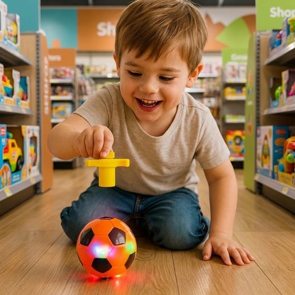 Glowing LED Football Spinning Top