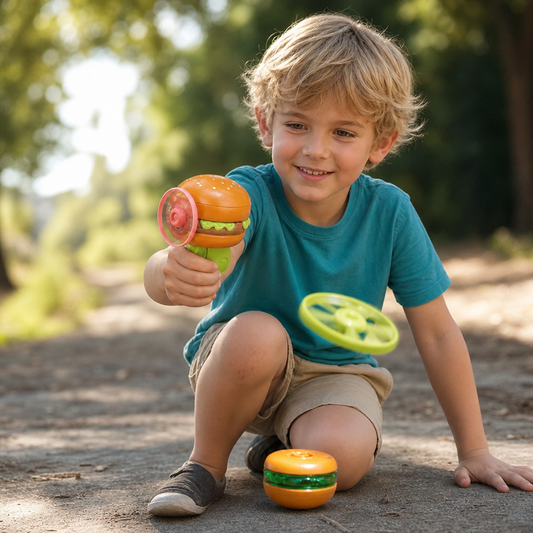 Kids’ 2-in-1 Spinning Top & Flying Spinner Launcher