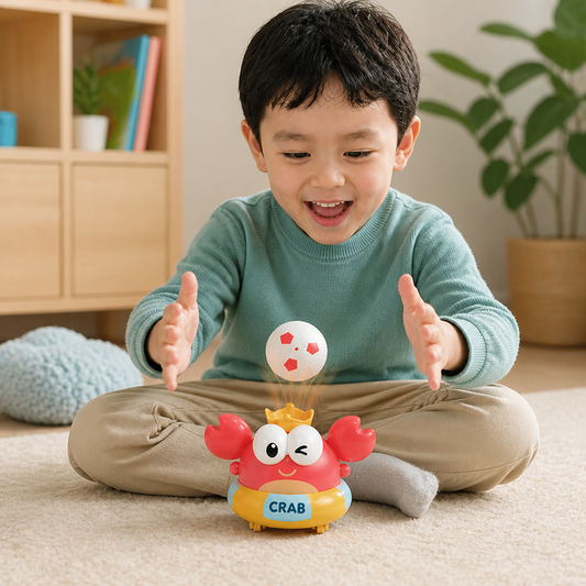 Kids’ Electric Crab Floating Ball Toy