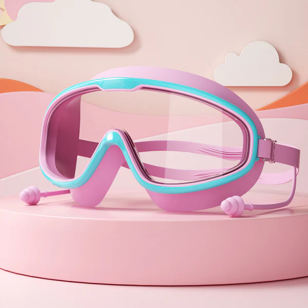 Child-Friendly Swimming Goggles with Large Frames & Anti-Fog System