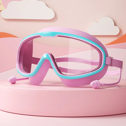 Child-Friendly Swimming Goggles with Large Frames & Anti-Fog System