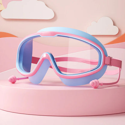 Child-Friendly Swimming Goggles with Large Frames & Anti-Fog System