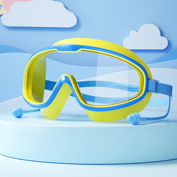 Child-Friendly Swimming Goggles with Large Frames & Anti-Fog System
