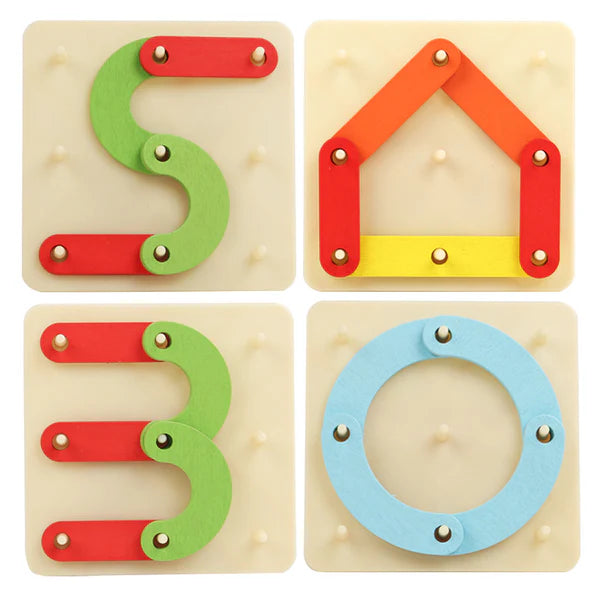 Creative Letters, Numbers, and Shapes Learning Board