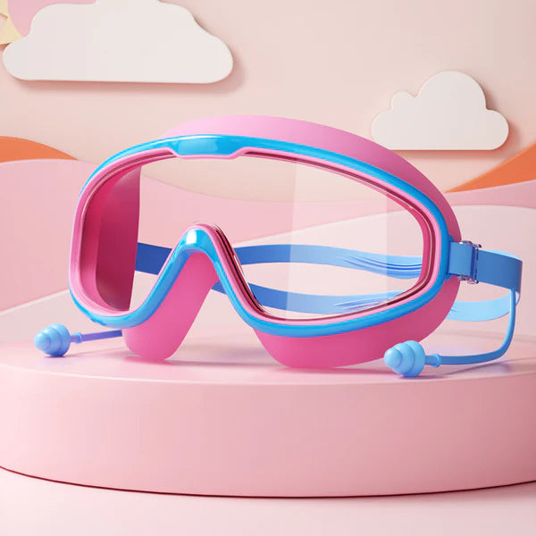 Child-Friendly Swimming Goggles with Large Frames & Anti-Fog System