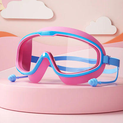 Child-Friendly Swimming Goggles with Large Frames & Anti-Fog System