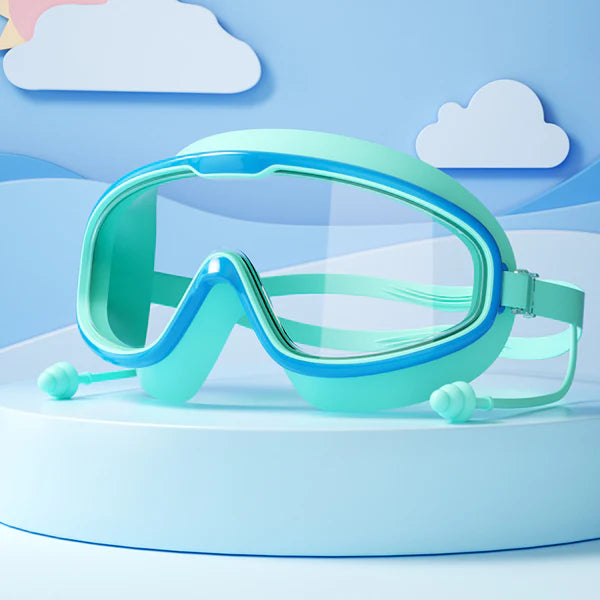 Child-Friendly Swimming Goggles with Large Frames & Anti-Fog System