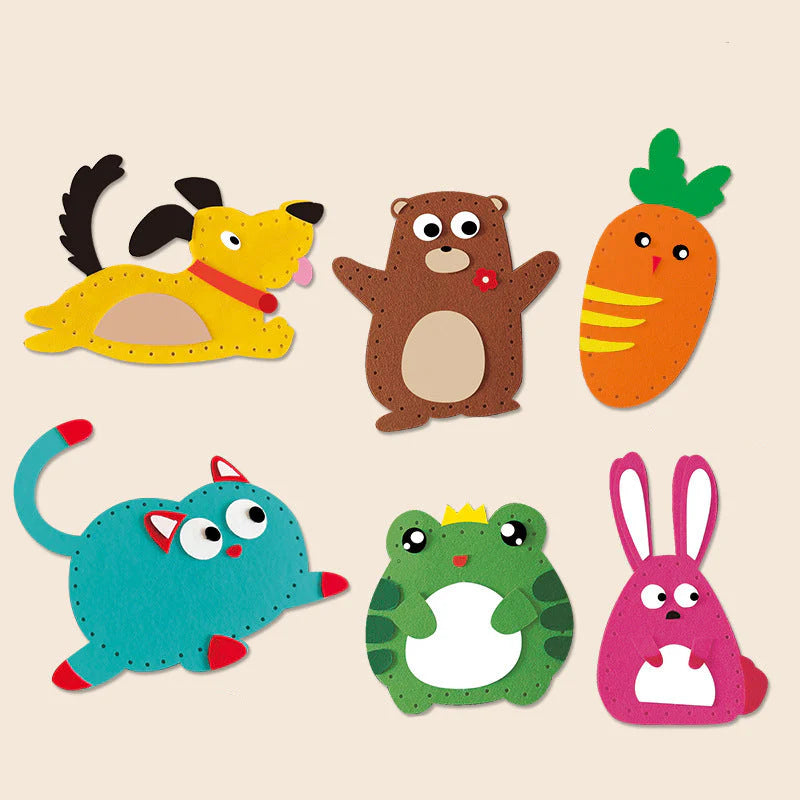 Safe Felt Animal Sewing Kit for DIY Crafting