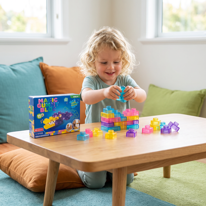 Safe & Soft Squishy Jelly Building Blocks for Kids