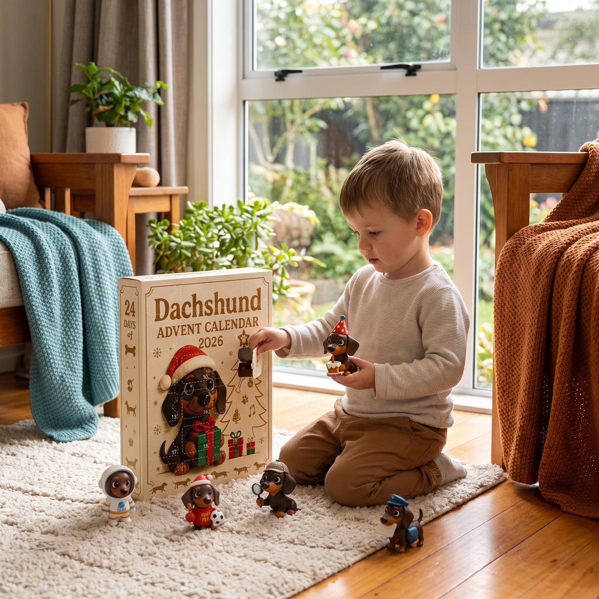 24-Day Dachshund Advent Calendar with Surprise Figurines