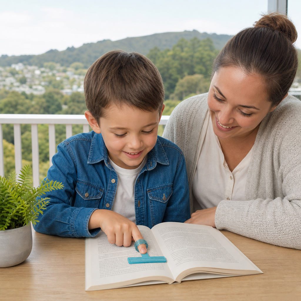 Kids’ Finger Reading Tracker – Translucent Reading Guide