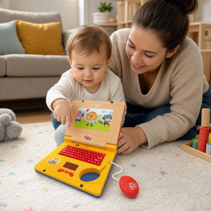 Kids’ Interactive Laptop with Lights, Music & Scrolling Screen