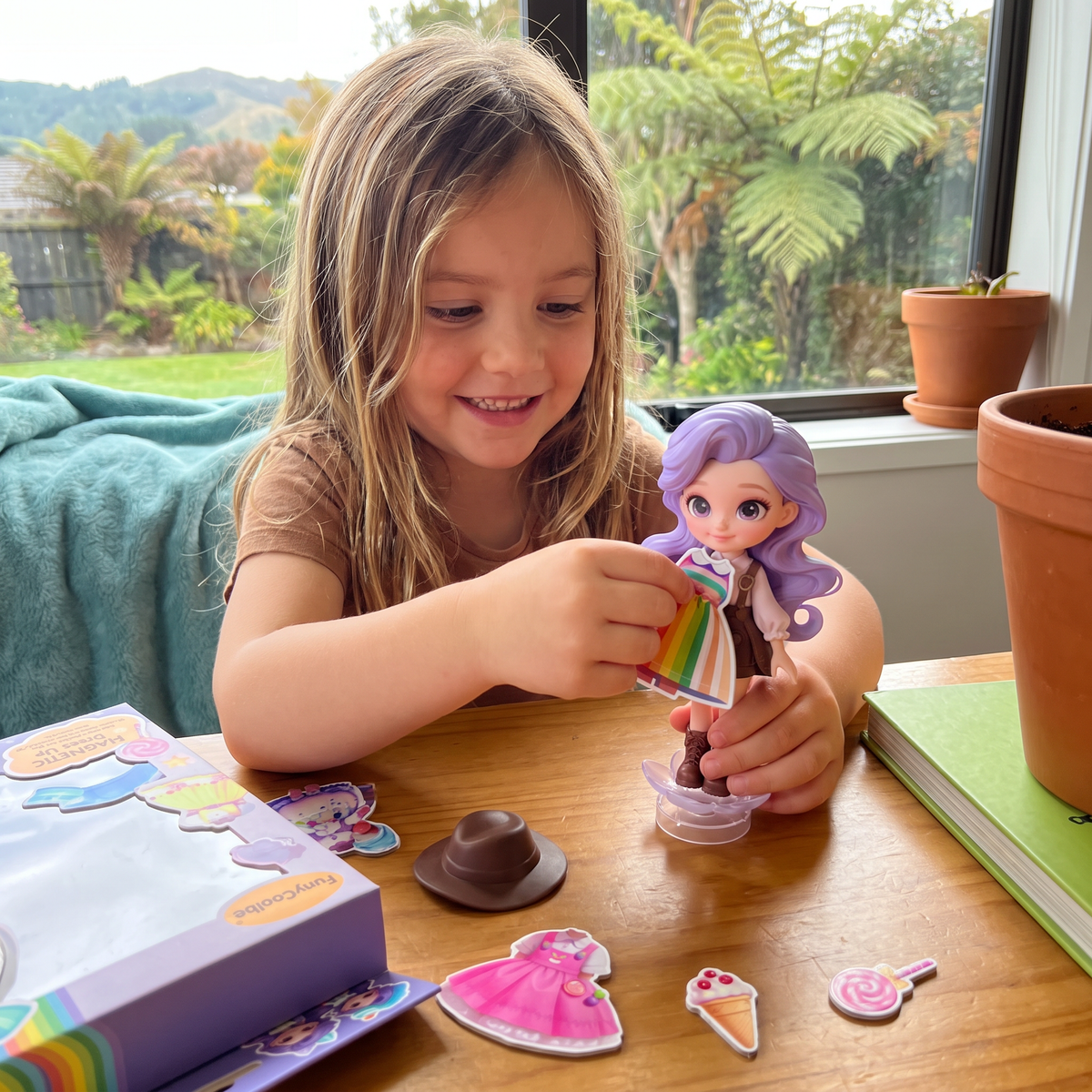 Magnetic Dress-Up Doll Set with Interchangeable Outfits