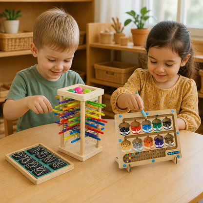 3-Piece Montessori Play and Development Puzzle Set for Children