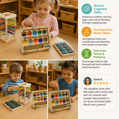 3-Piece Montessori Play and Development Puzzle Set for Children