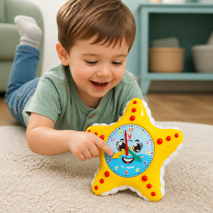 Starfish Clock Learning Toy – Interactive Time Teaching Toy for Kids
