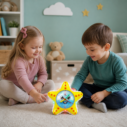 Starfish Clock Learning Toy – Interactive Time Teaching Toy for Kids