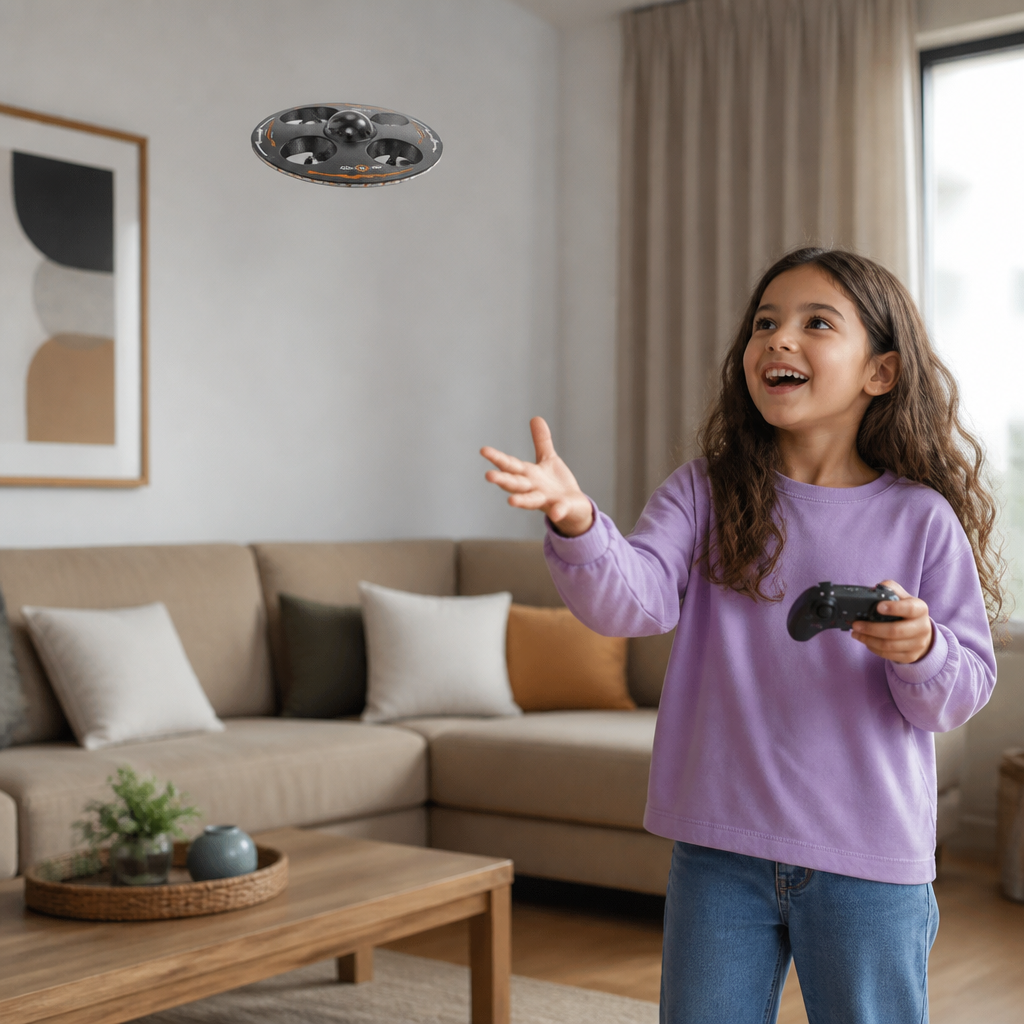 Remote Control LED Flying Saucer Drone