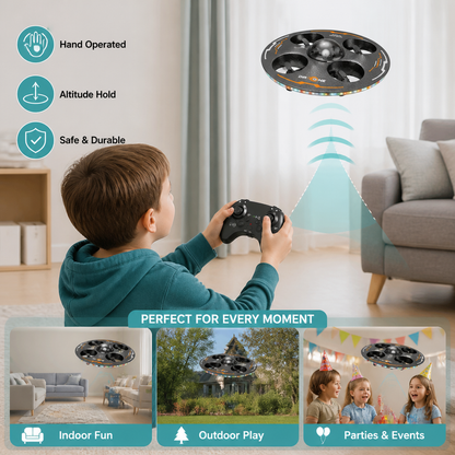 Remote Control LED Flying Saucer Drone