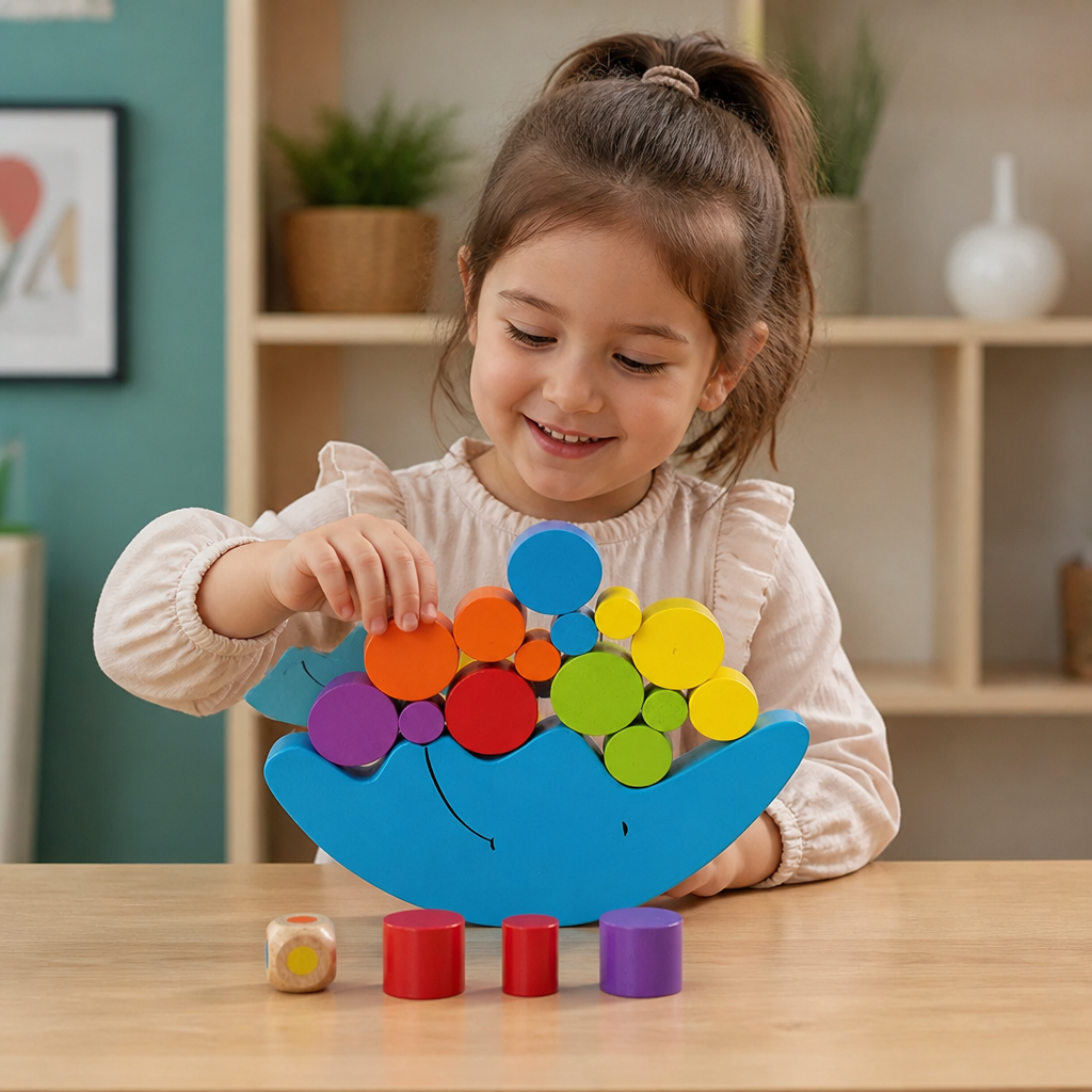 Colorful Stacking Toy – Educational Toy for Kids with Colors and Shapes