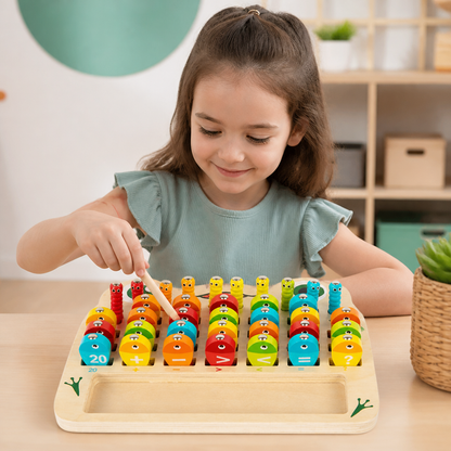 Wooden Magnetic Fishing Game – Alphabet, Math & Fine Motor Skills Learning Toy for Kids