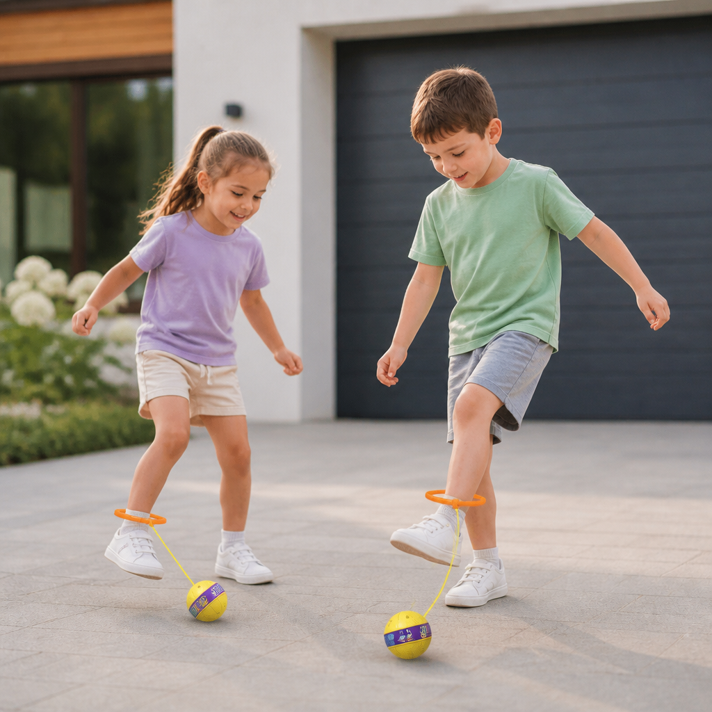 Interactive Skip Ball Ankle Swing Toy for Kids