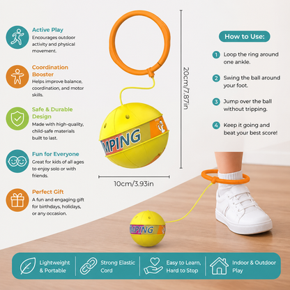 Interactive Skip Ball Ankle Swing Toy for Kids