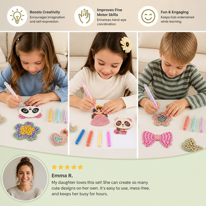 DIY Bead Art Pen Kit – Create & Decorate Animal Designs