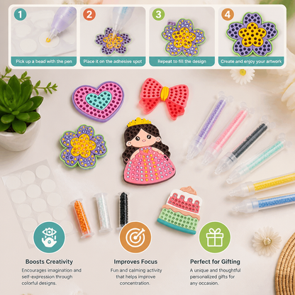 DIY Bead Art Pen Kit – Create & Decorate Animal Designs