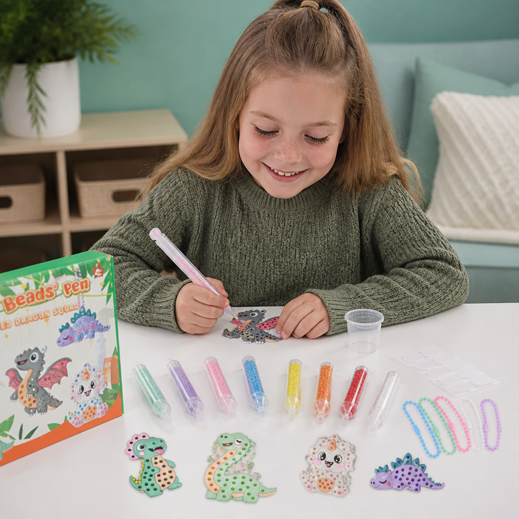 DIY Bead Art Pen Kit – Create & Decorate Animal Designs