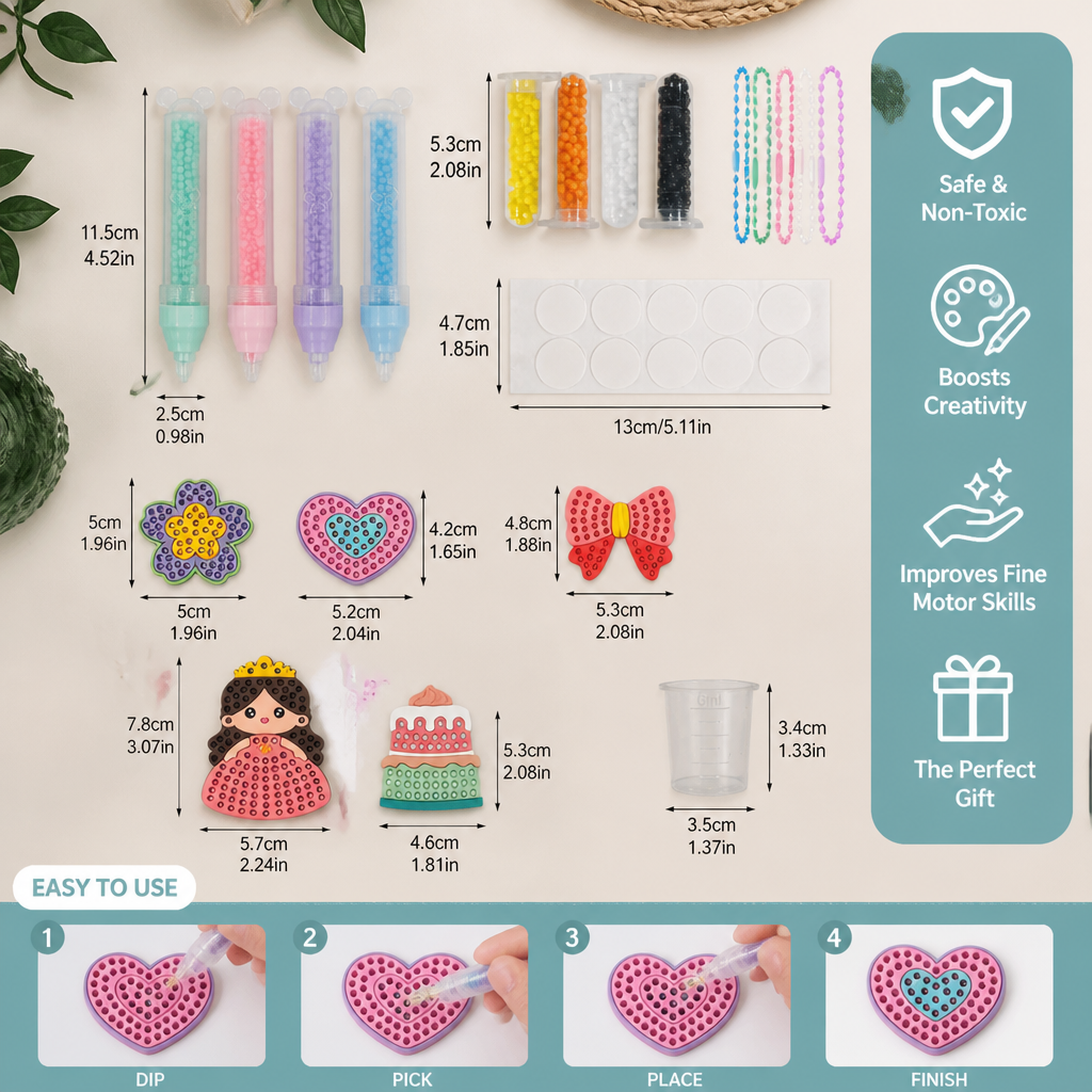 DIY Bead Art Pen Kit – Create & Decorate Animal Designs