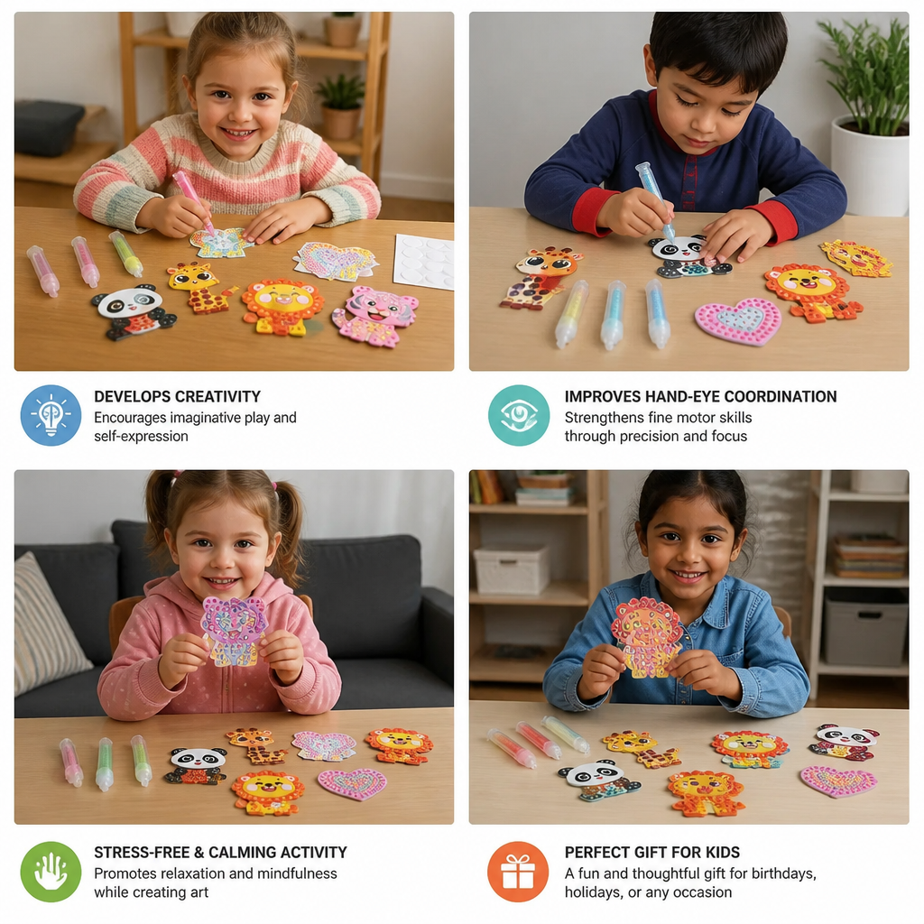 DIY Bead Art Pen Kit – Create & Decorate Animal Designs