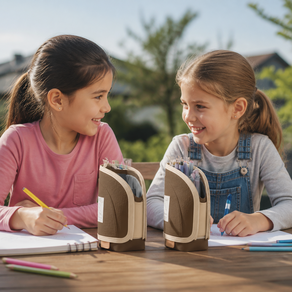 2-in-1 Pop-Up Pencil Case with Pen Holder – Space-Saving Desk Organizer