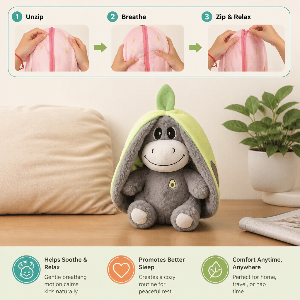 Breathing Donkey Plush Toy