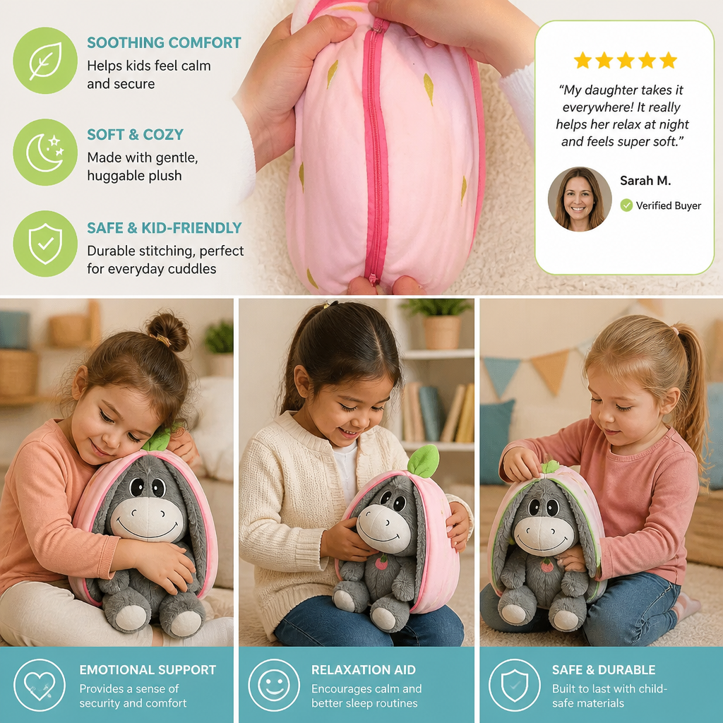 Breathing Donkey Plush Toy