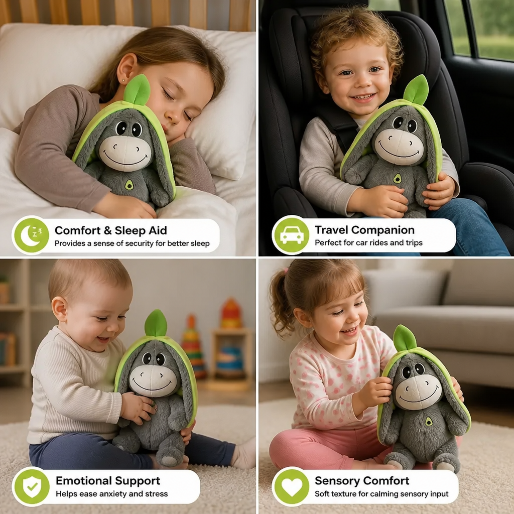 Breathing Donkey Plush Toy