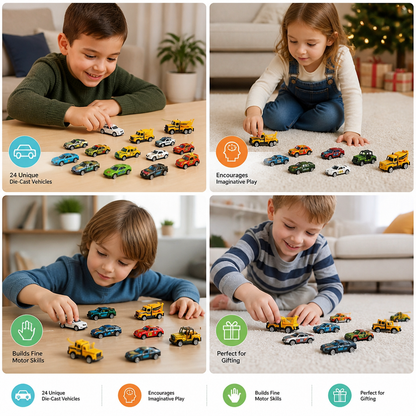 Christmas Die-Cast Car Advent Calendar for Kids