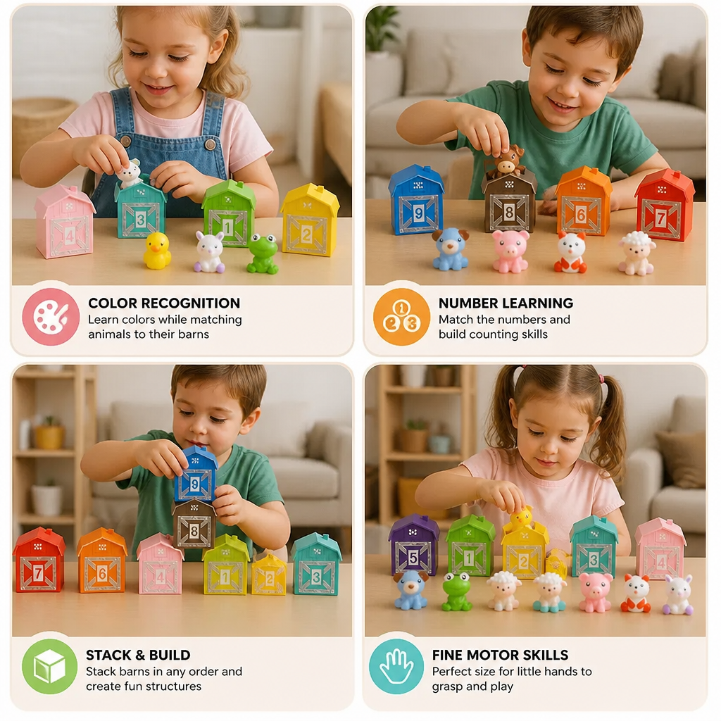Montessori Colors & Numbers Farm