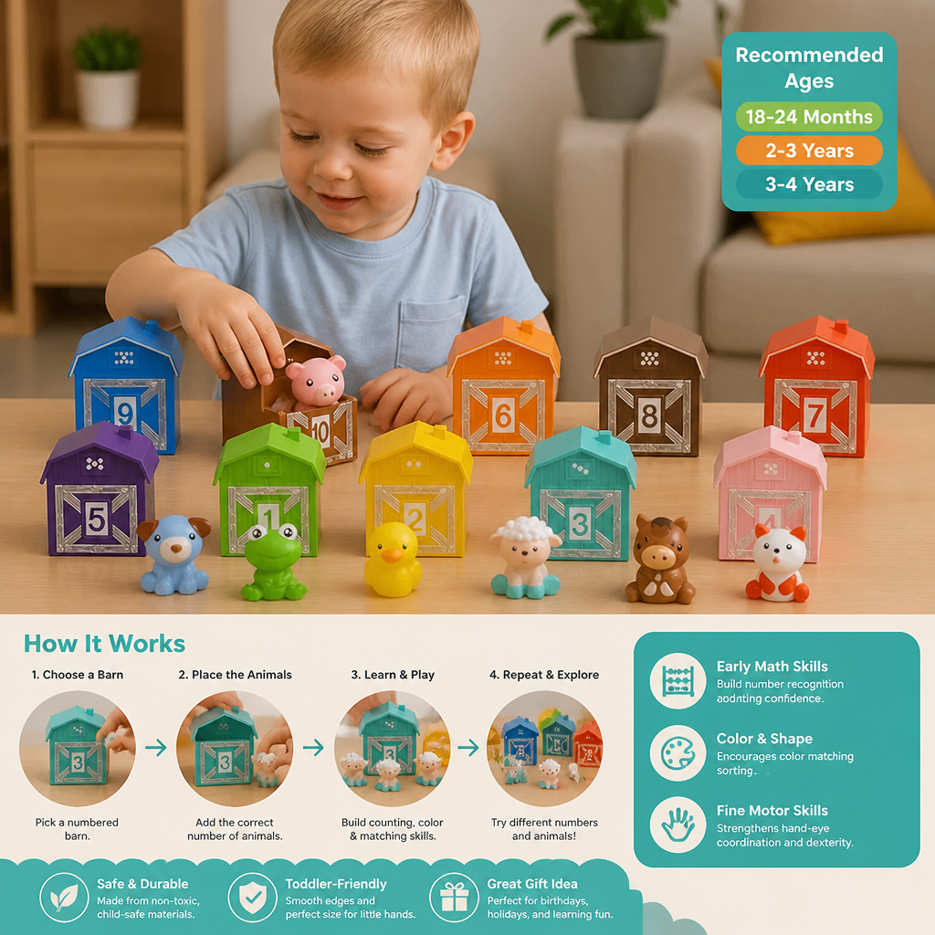 Montessori Colors & Numbers Farm